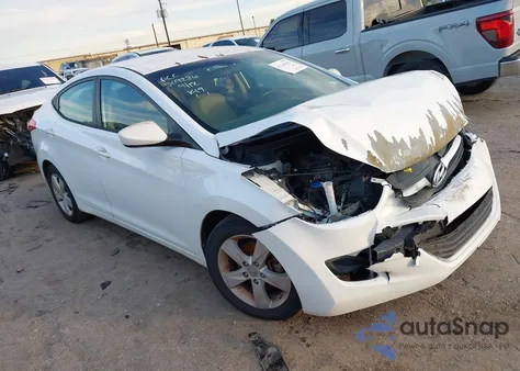 2013 Hyundai Elantra Gls from USA, damaged, VIN 5NPDH4AE8DH362565